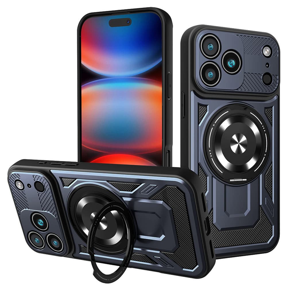 Techsuit RuggedCam pro iPhone 17 Pro Max modrá - náhled 1