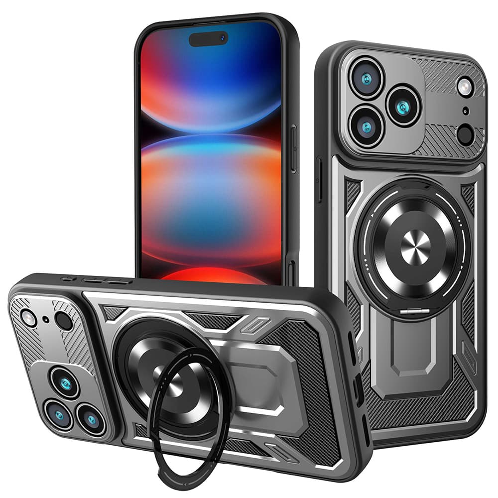 Techsuit RuggedCam pro iPhone 17 Pro Max šedý - náhled 1