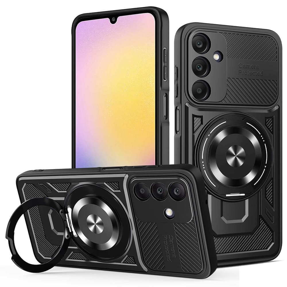 Odolný kryt pro Samsung Galaxy A25 5G černý - náhled 1