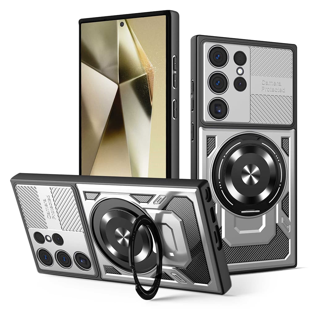 Techsuit RuggedCam pro Samsung Galaxy S24 Ultra šedý - náhled 1