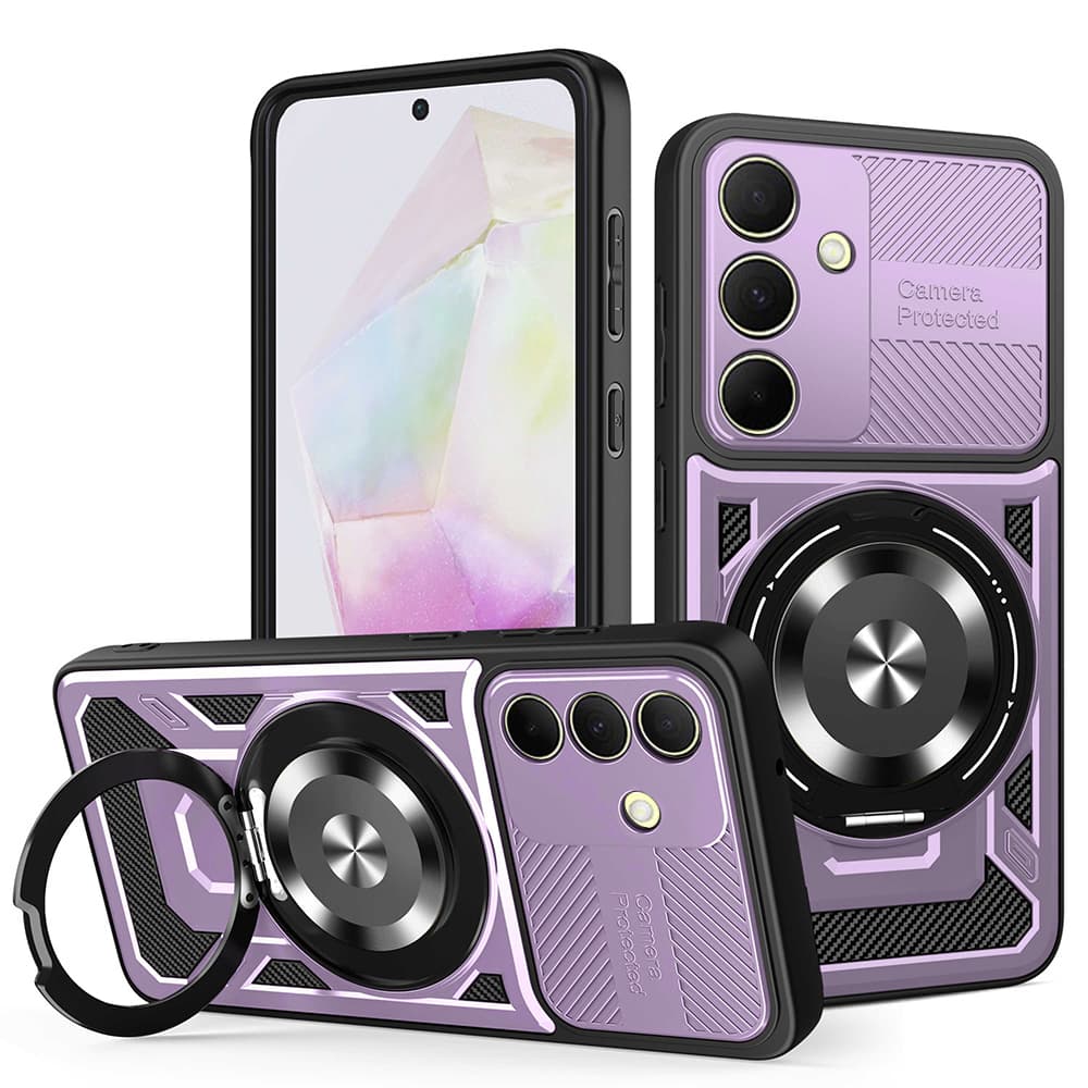 Techsuit RuggedCam pro Samsung Galaxy A35 5G fialová - náhled 1