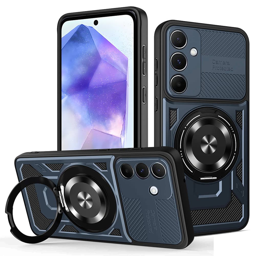 Techsuit RuggedCam pro Samsung Galaxy A55 5G modrý - náhled 1