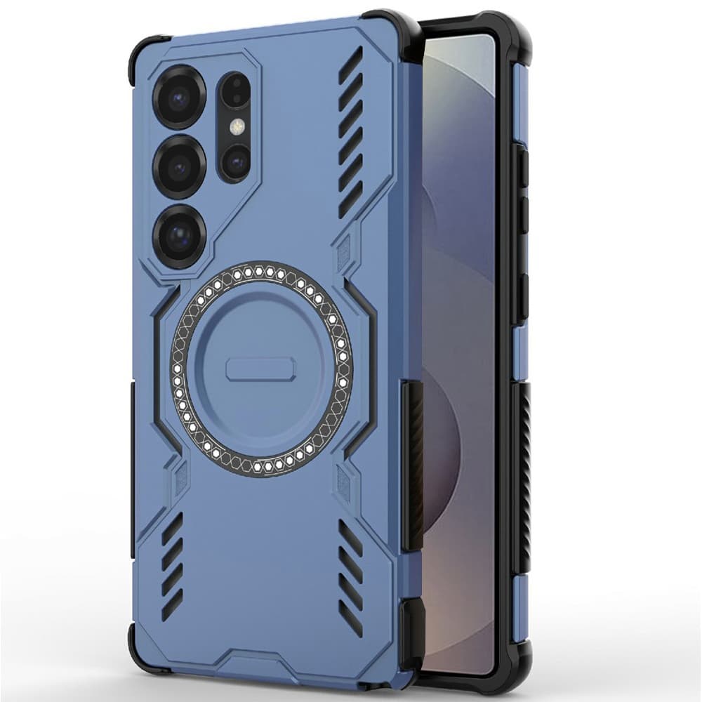 Pouzdro Techsuit ArmorMag pro Samsung Galaxy S25 Ultra modré - náhled 1