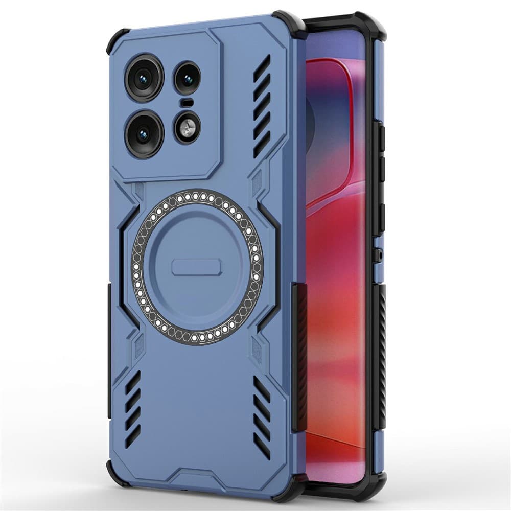 Pouzdro Techsuit ArmorMag pro Motorola Edge 50 Pro modré - náhled 1