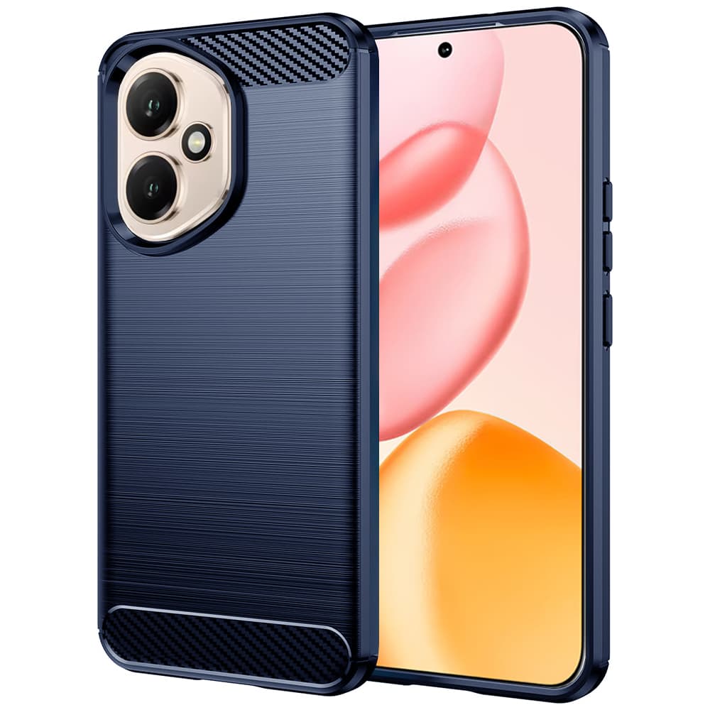 Pouzdro Techsuit Carbon Silicone Honor 400 modré - náhled 1