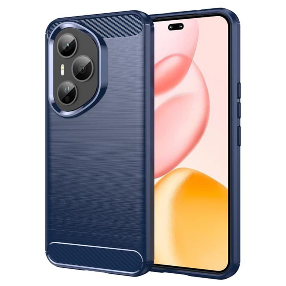Pouzdro Techsuit Carbon Silicone Honor 400 Pro modré - náhled 1