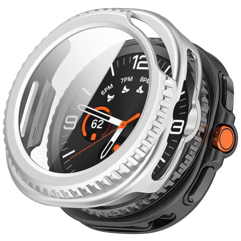 Techsuit Defense360 Pro s ochranným sklem pro Samsung Galaxy Watch8 Classic stříbrná - náhled 1