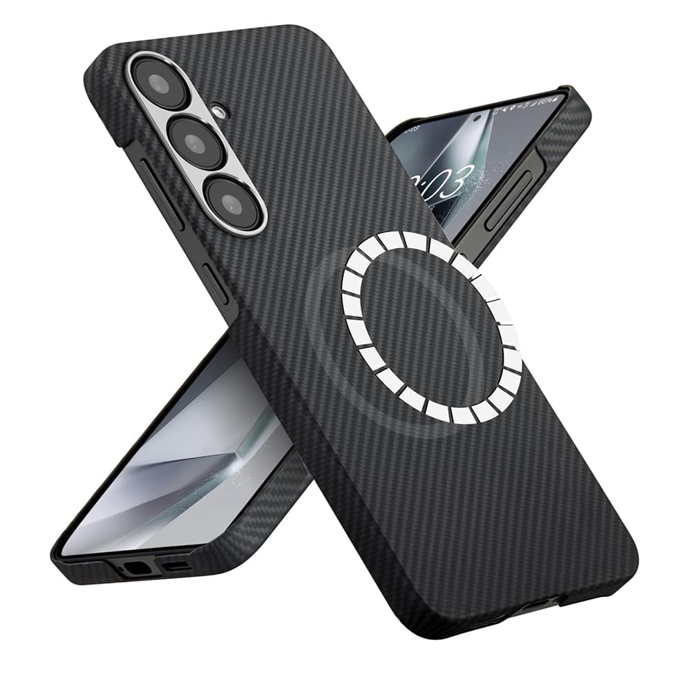 Techsuit Aramid Fiber MagSafe pro Samsung Galaxy S25 černý - náhled 1
