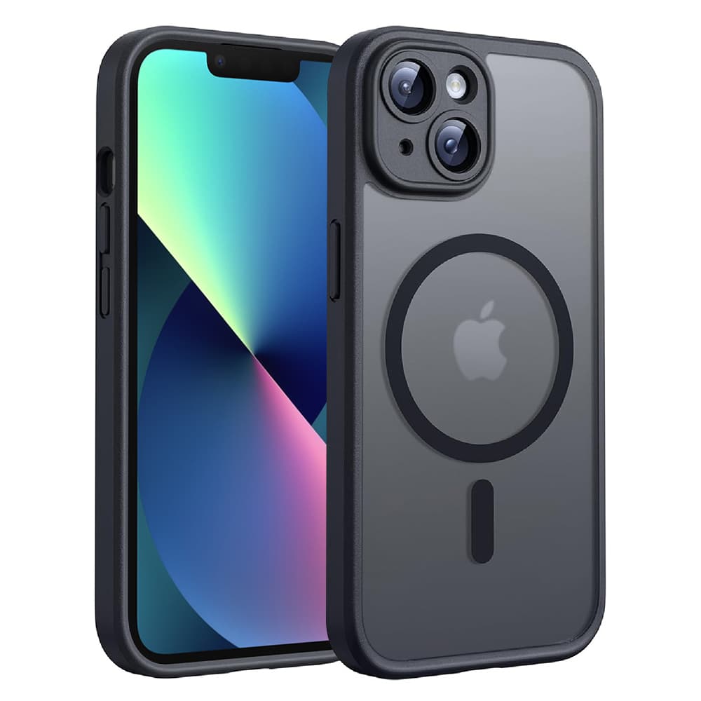 Techsuit PureFrost MagSafe pro iPhone 13 v matné černé - náhled 1