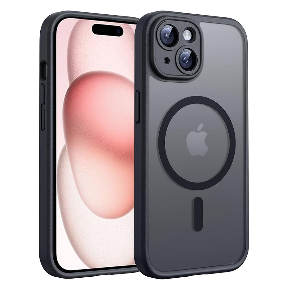 Techsuit PureFrost MagSafe pro iPhone 15 v matné černé - náhled 1