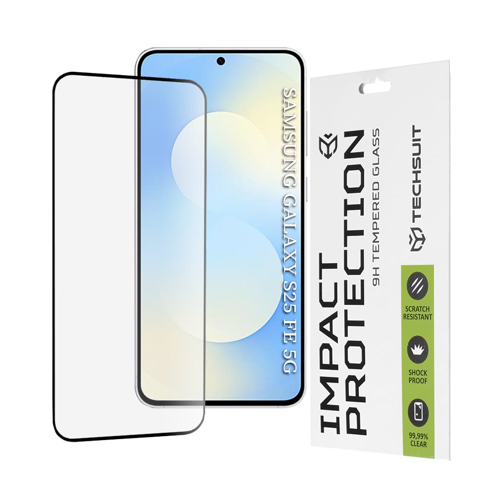 Ochranné sklo Techsuit 111D pro Samsung Galaxy S25 FE černé - náhled 1