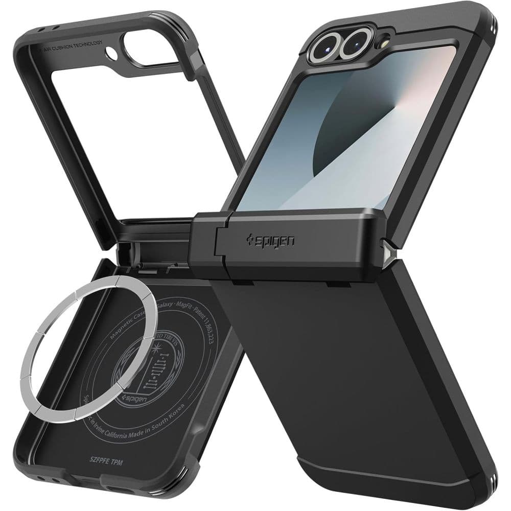 Spigen Tough Armor Pro MagSafe pro Samsung Galaxy Z Flip6 / Flip7 FE černá