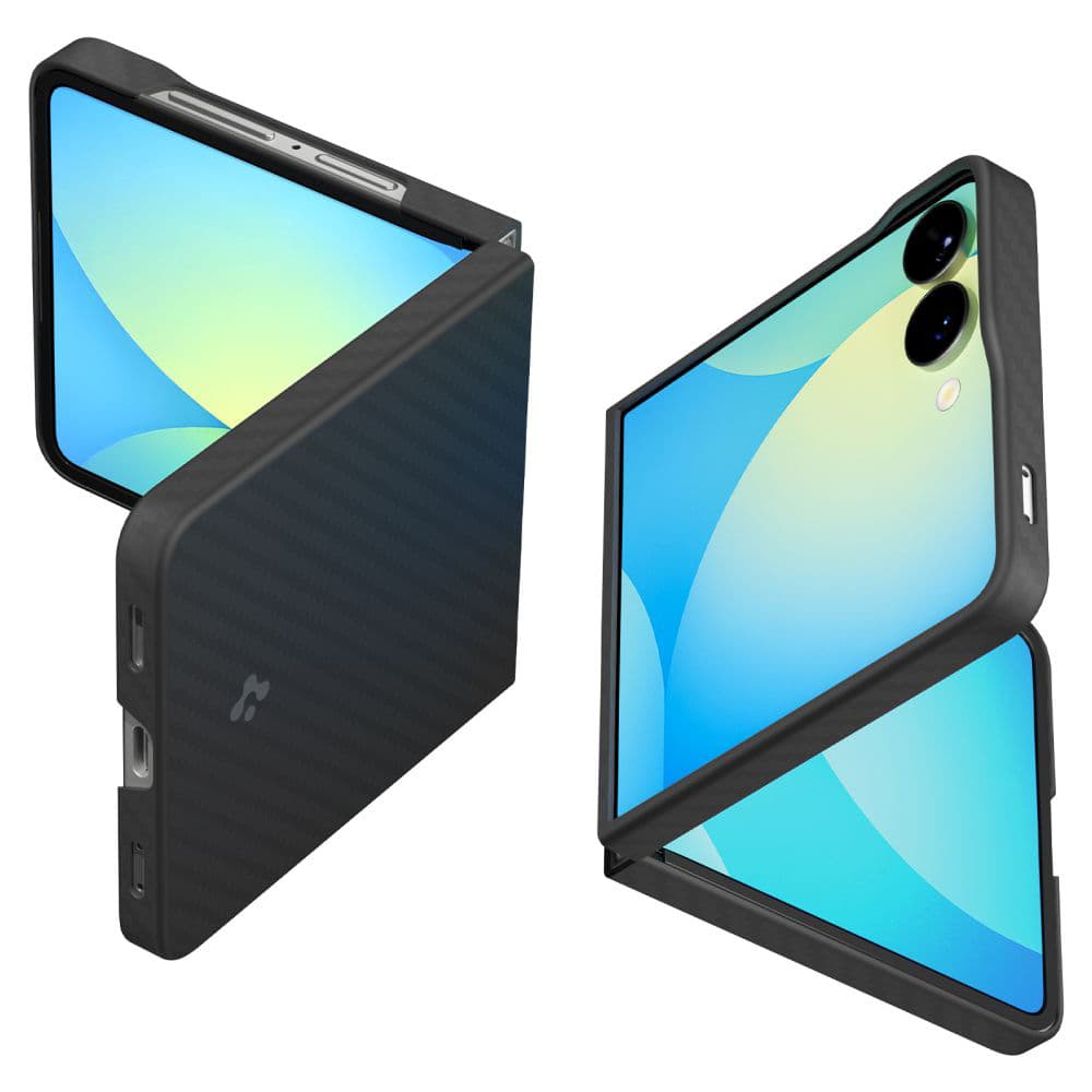 Spigen Air Skin Samsung Galaxy Z Flip7 Aramid černá - náhled 1
