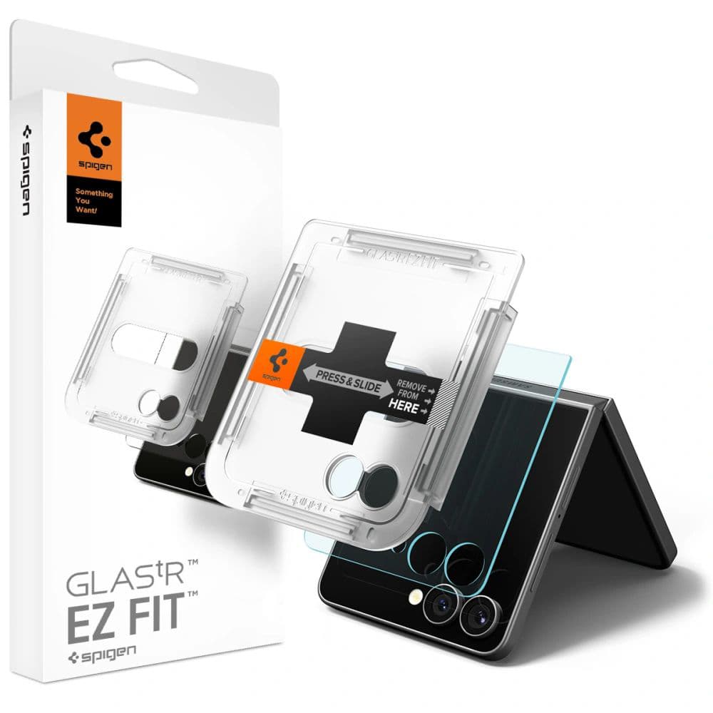 Spigen Glas.tR EZ-FIT HD Samsung Galaxy Z Flip7 Průhledný - náhled 1