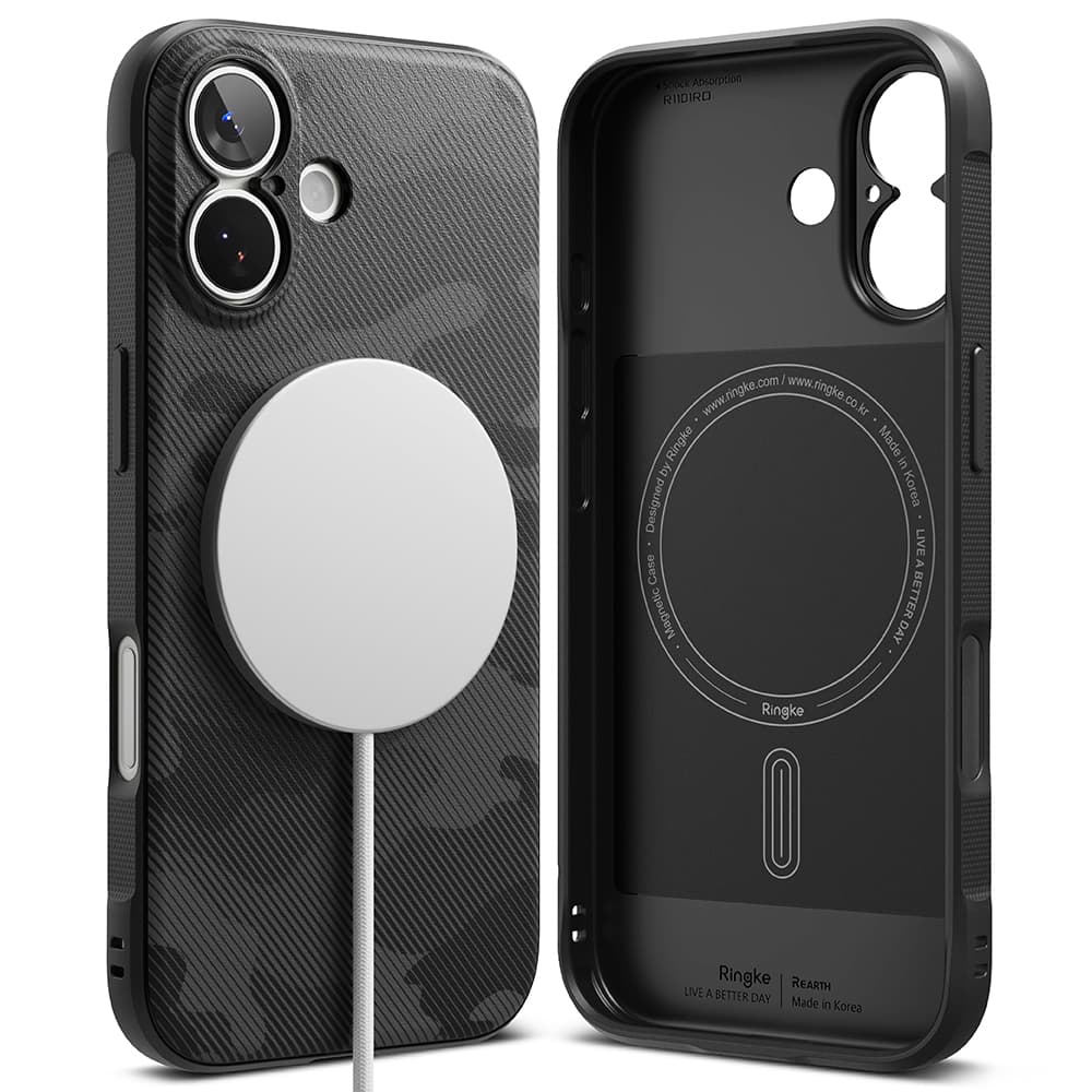 Kryt Ringke Onyx MagSafe pro iPhone 17 maskáčově černý - náhled 1