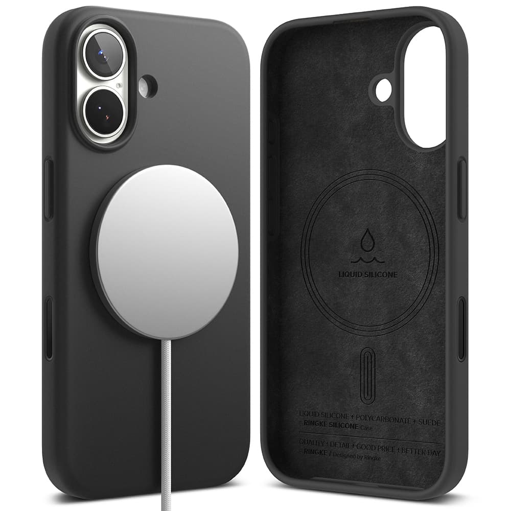 Ringke Silicone Magnetic MagSafe pro iPhone 17 černý - náhled 1