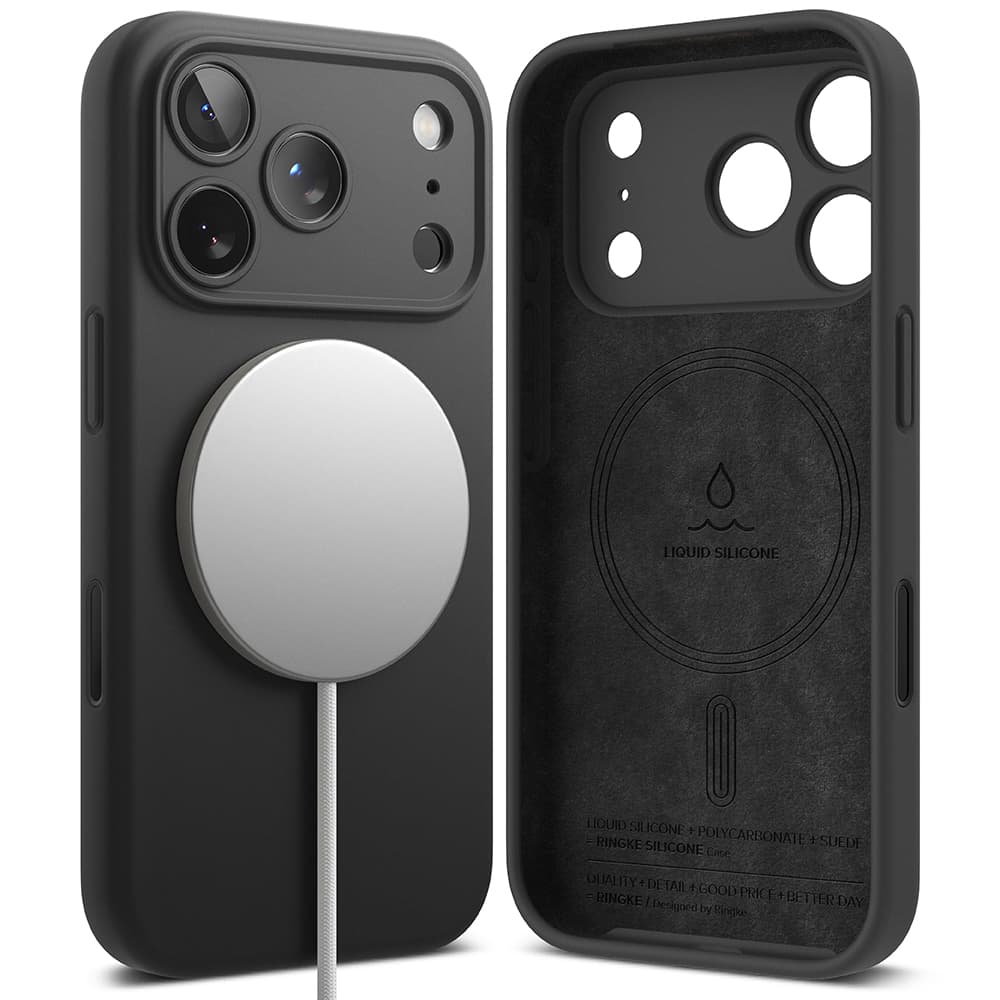 Ringke Silicone Magnetic MagSafe pro iPhone 17 Pro Max černý - náhled 1