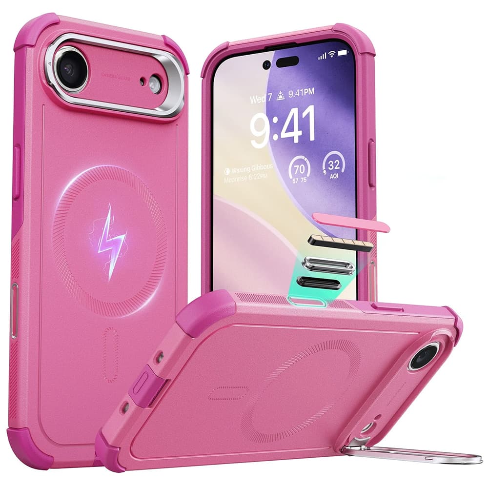 ESR Cyber Armor Kickstand pro iPhone 17 Air růžová - náhled 1