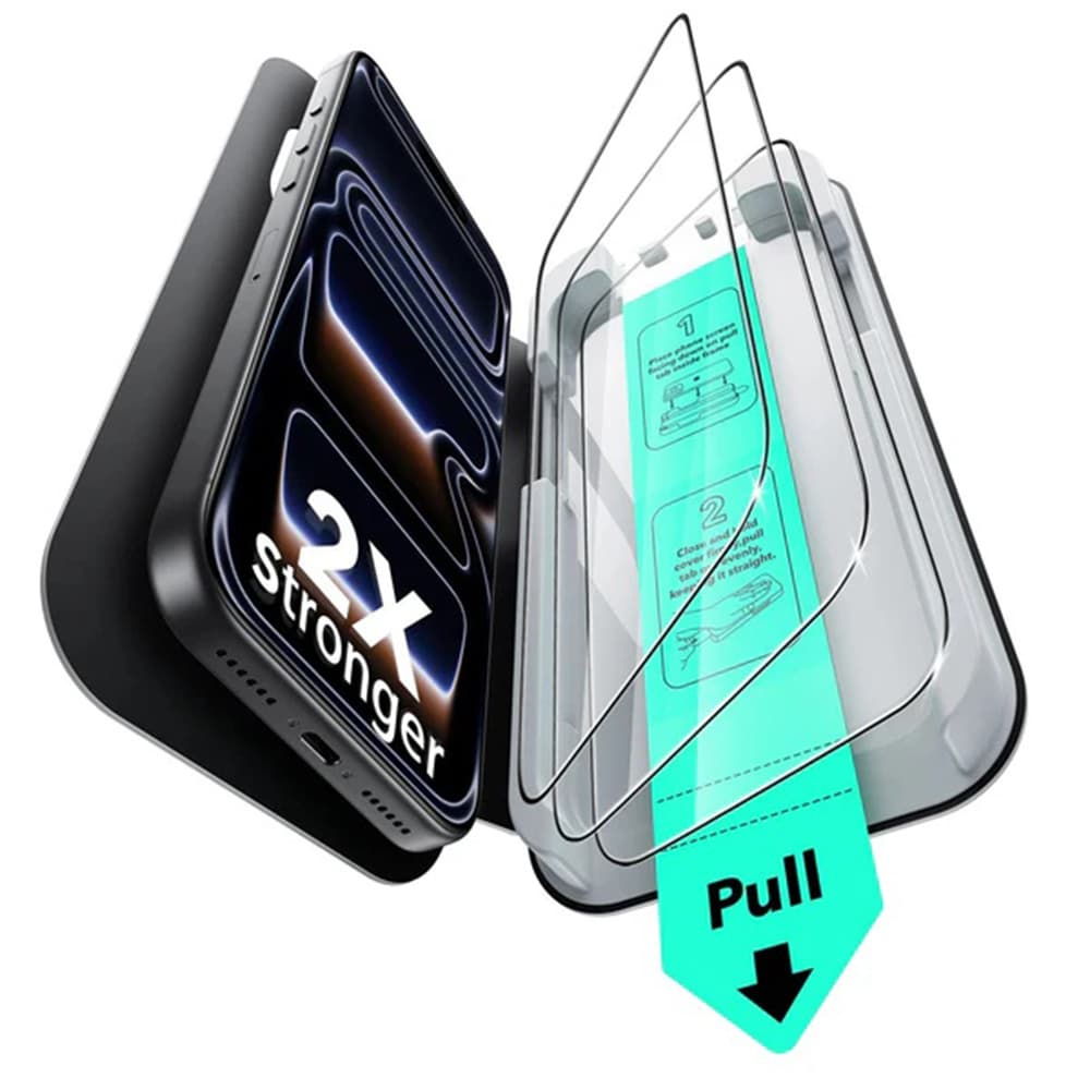 ESR Tempered Glass UltraFit (3 kusy) iPhone 17 Pro černá - náhled 1