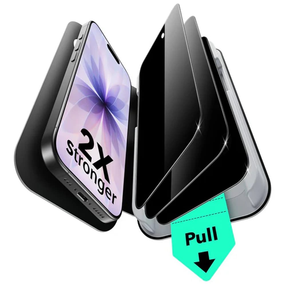 ESR Privacy Tempered Glass UltraFit (3 kusy) iPhone 17 iPhone 16 Pro černá - náhled 1