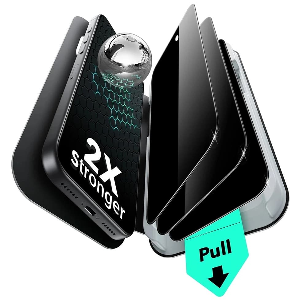 ESR Privacy tvrzené sklo UltraFit (3 kusy) iPhone 17 Pro Max černá - náhled 1