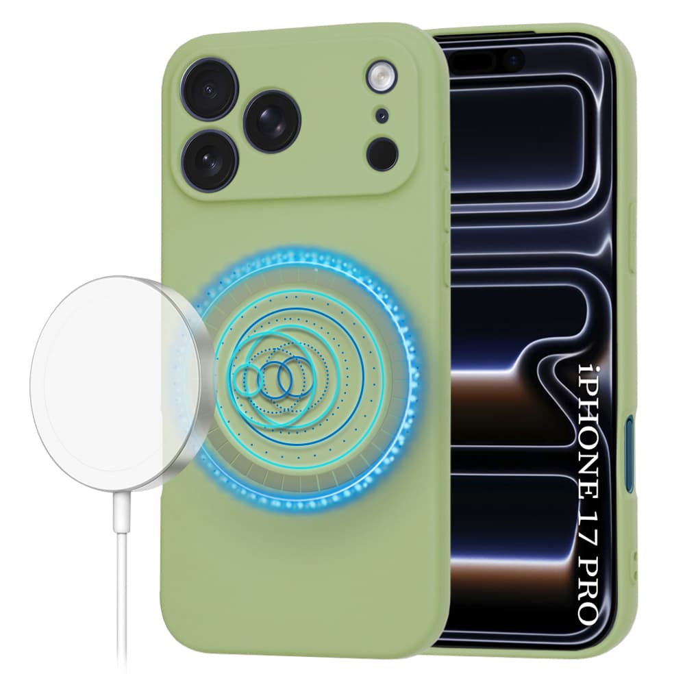 Techsuit SoftFlex MagSafe pro iPhone 17 Pro v barvě matcha - náhled 1