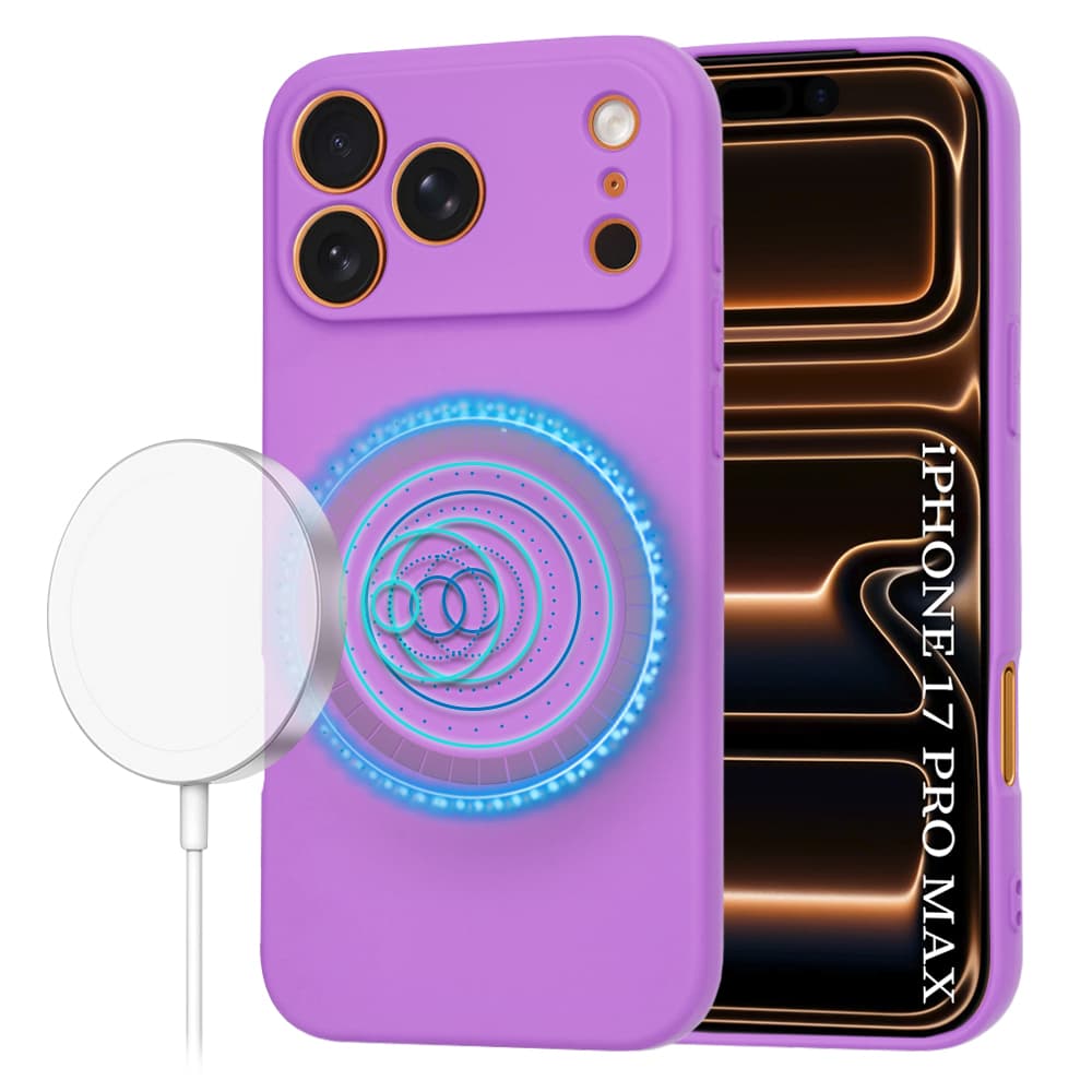 Techsuit SoftFlex MagSafe pro iPhone 17 Pro Max fialový - náhled 1