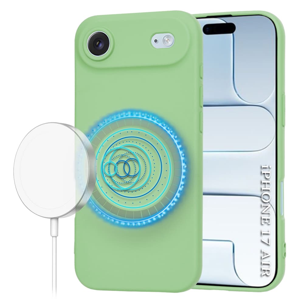 Techsuit SoftFlex MagSafe pro iPhone 17 Air mátově zelený - náhled 1