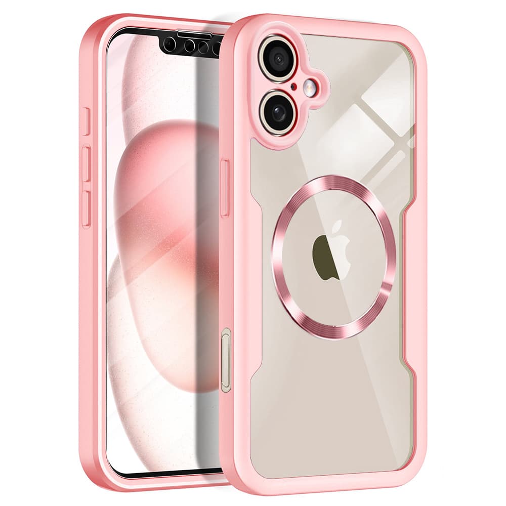 Techsuit ColorVerse 360 MagSafe Series + Ochranné sklo iPhone 17 Růžová - náhled 1