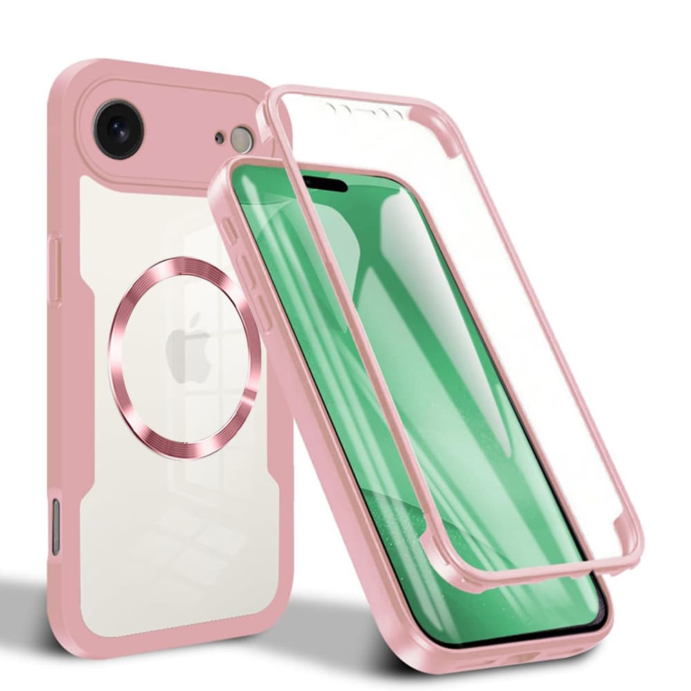 Techsuit ColorVerse 360 MagSafe Series + Ochranné sklo iPhone 17 Air Růžová - náhled 1