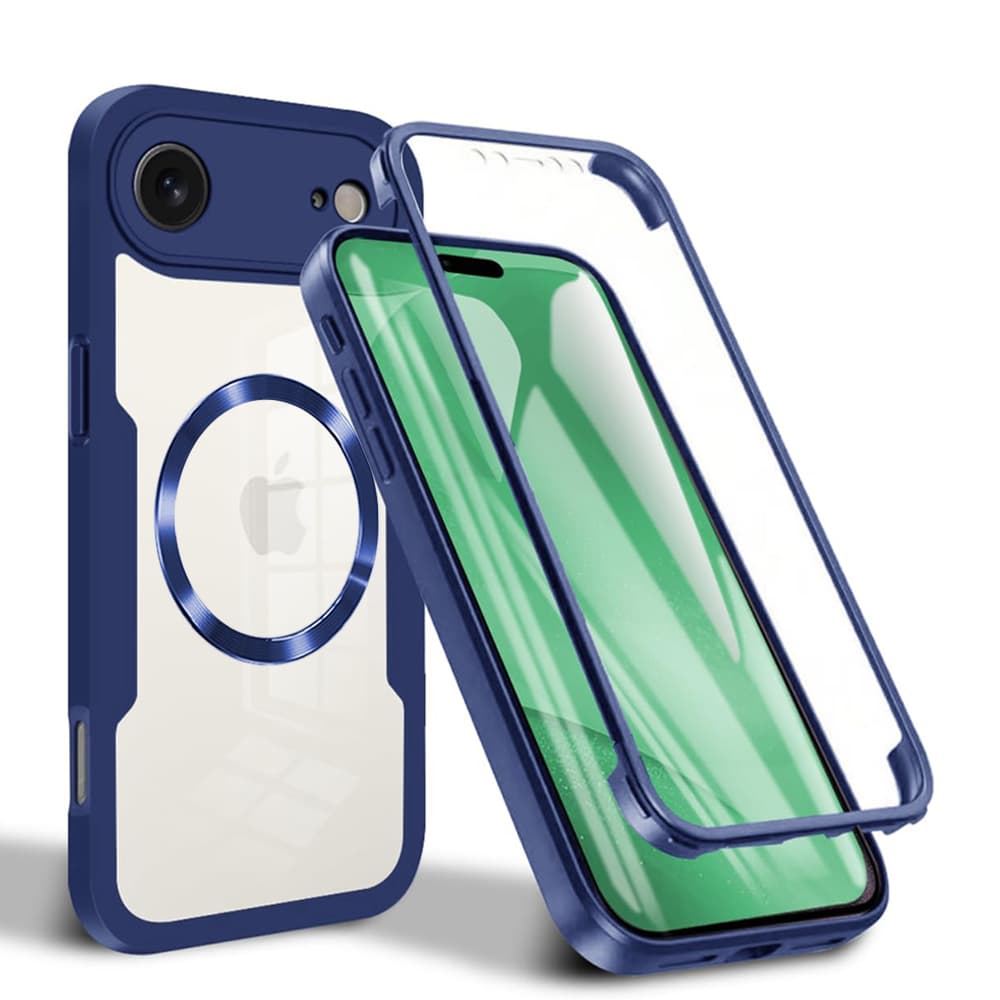 Techsuit ColorVerse 360 MagSafe Series + Ochranné sklo iPhone 17 Air modrá - náhled 1