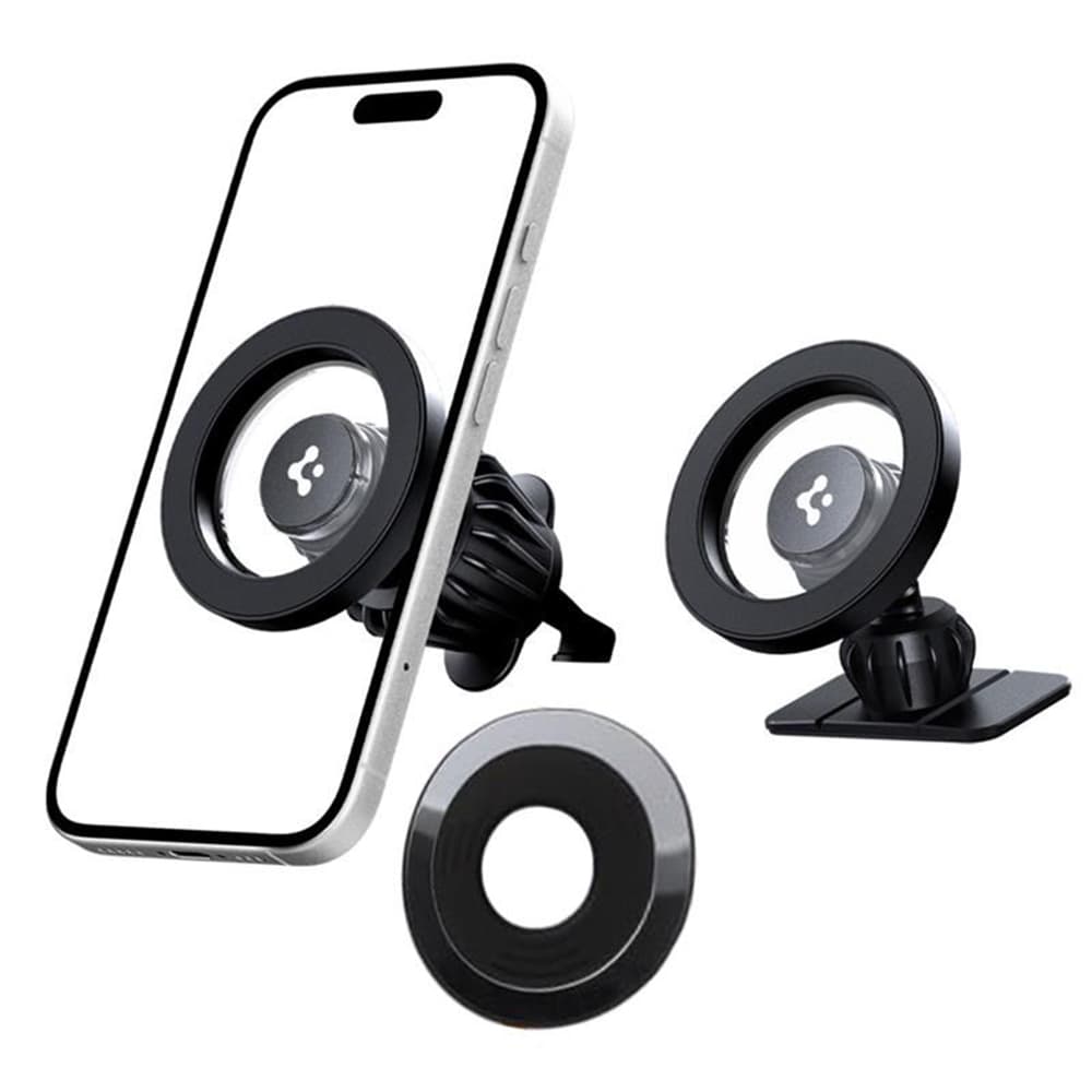 Spigen Car Holder MFT13 MagSafe na palubní desku a ventilaci černý - náhled 1