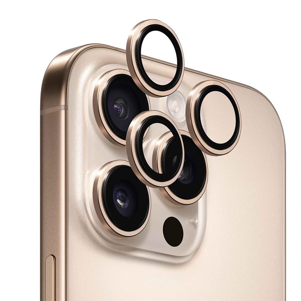 ANANK AR ochrana objektivu iPhone 16 Pro iPhone 16 Pro Max pouštní zlatá - náhled 1