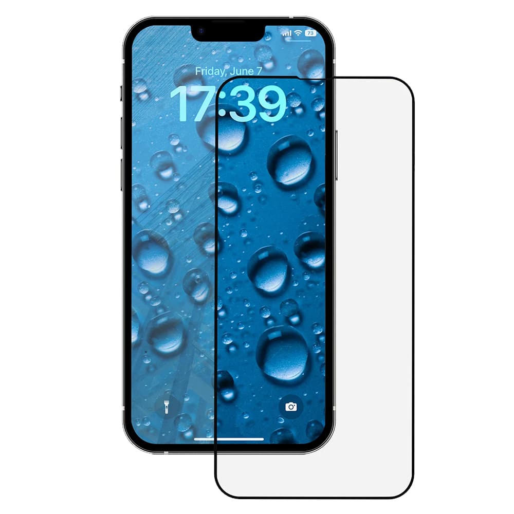 Ochranné sklo ANANK 2.5D pro iPhone 14 černé - náhled 1
