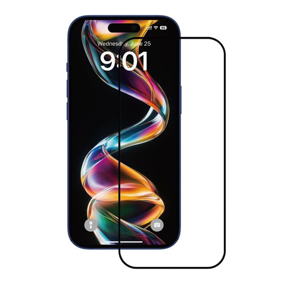 ANANK 2.5D celoskleněná ochrana displeje (10 ks) iPhone 15 černá