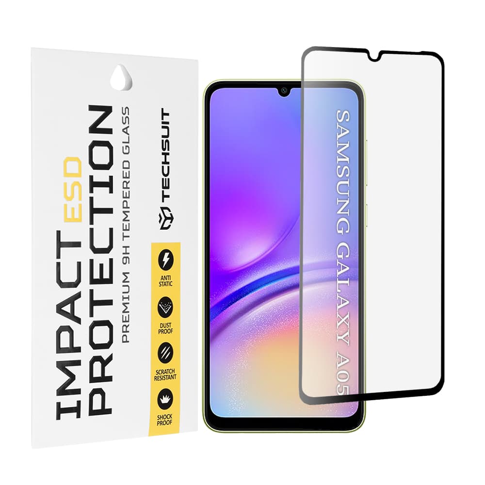 Ochranné sklo Techsuit ESD pro Samsung Galaxy A05 černé - náhled 1