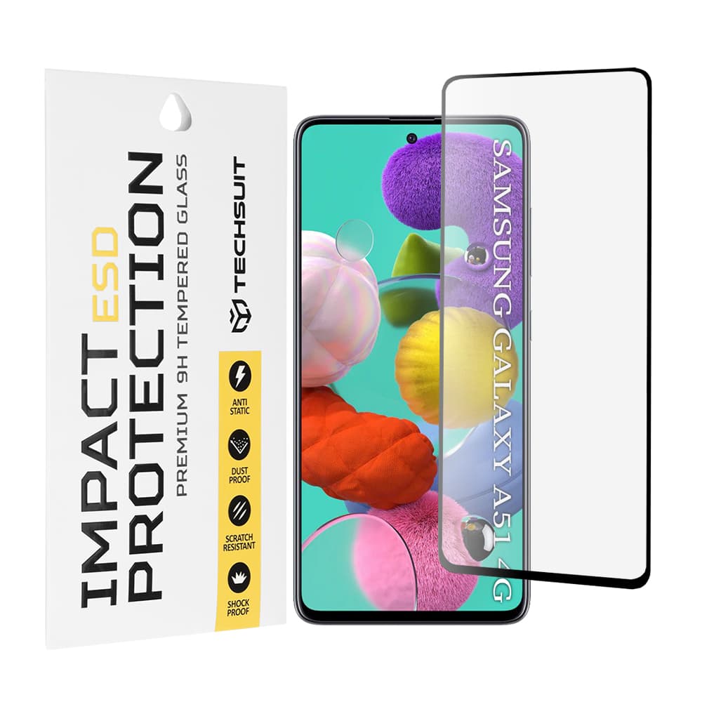 Techsuit ESD sklo Samsung Galaxy A51 4G A51 5G černé - náhled 1