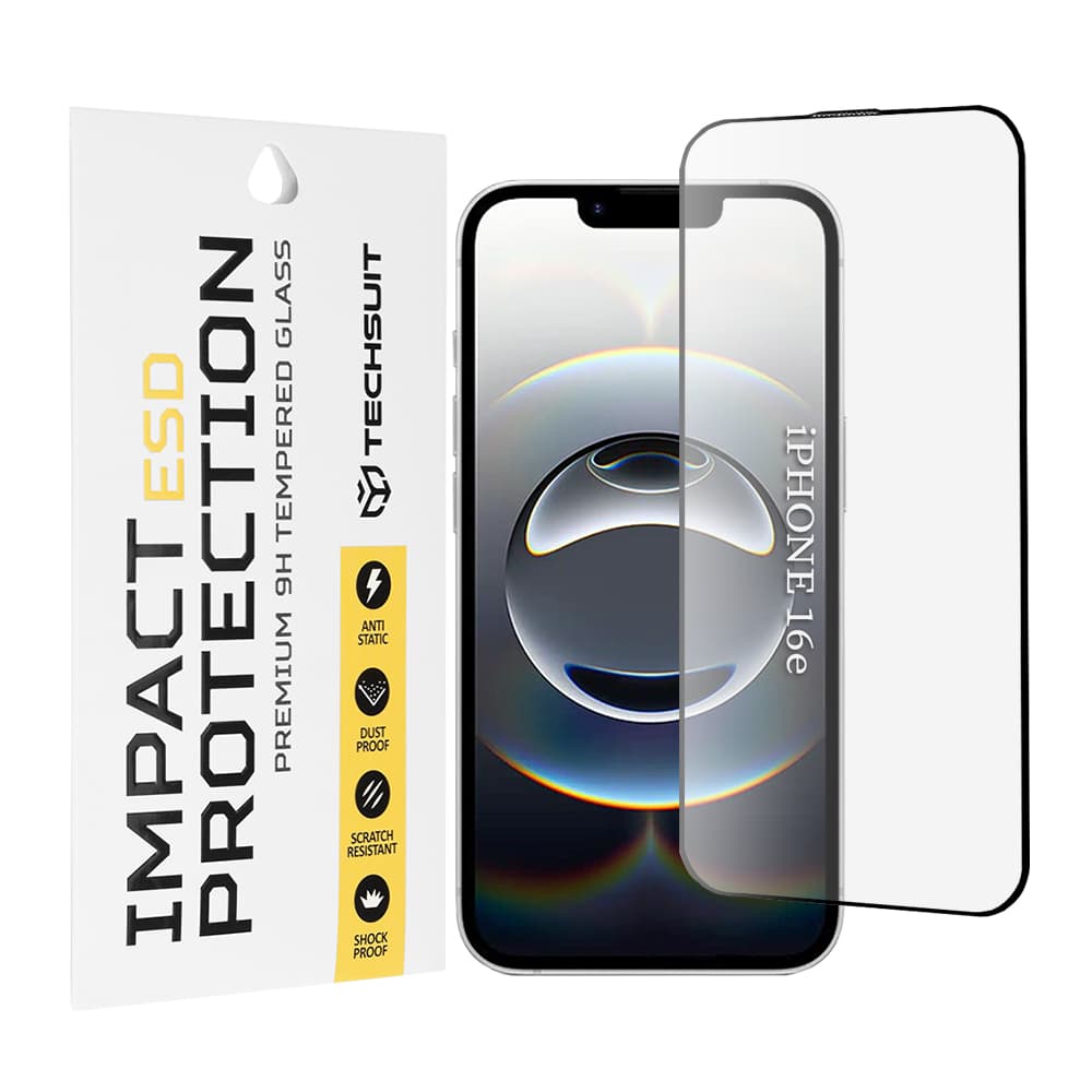 Techsuit ESD Glass pro iPhone 16e černý - náhled 1