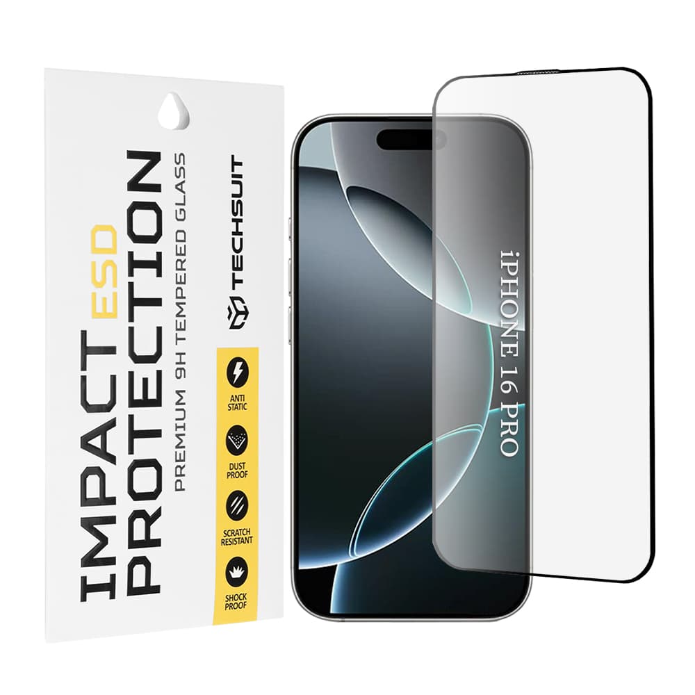 Techsuit ESD Glass pro iPhone 16 Pro černý - náhled 1