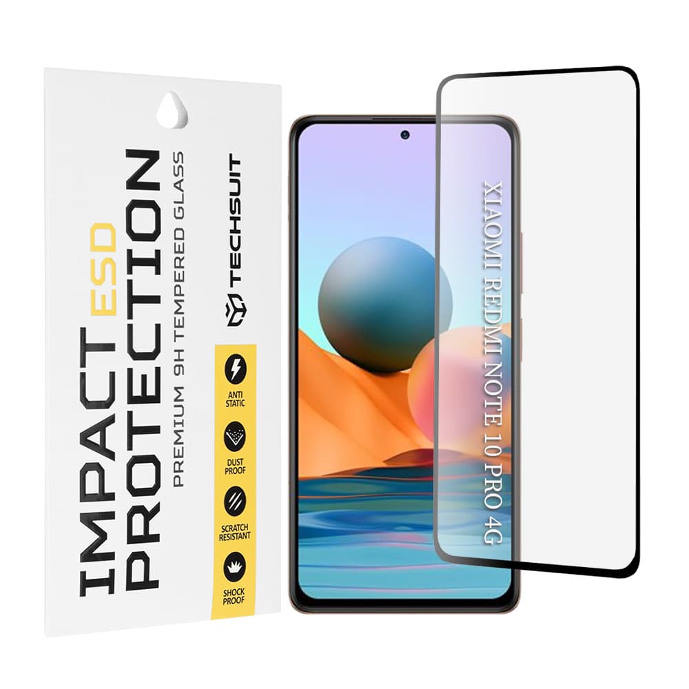 Techsuit ESD sklo Xiaomi Redmi Note 10 Pro Note 10 Pro Max černé - náhled 1
