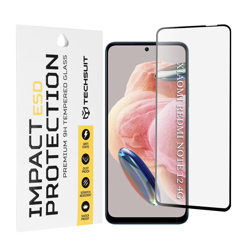 Techsuit ESD sklo Xiaomi Redmi Note 12 4G 12 5G Poco X5 černé - náhled 1