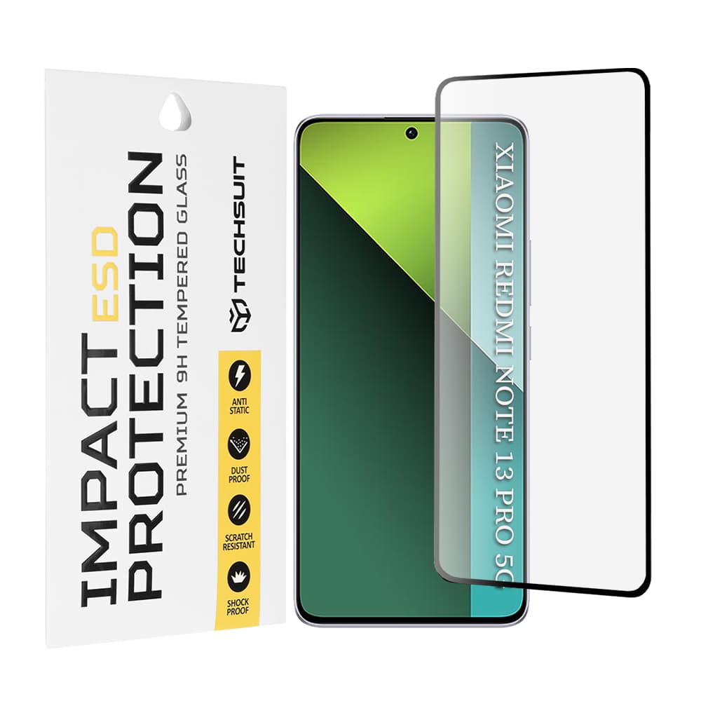 Techsuit ESD sklo Xiaomi Redmi Note 13 Pro 5G Poco X6 černé - náhled 1