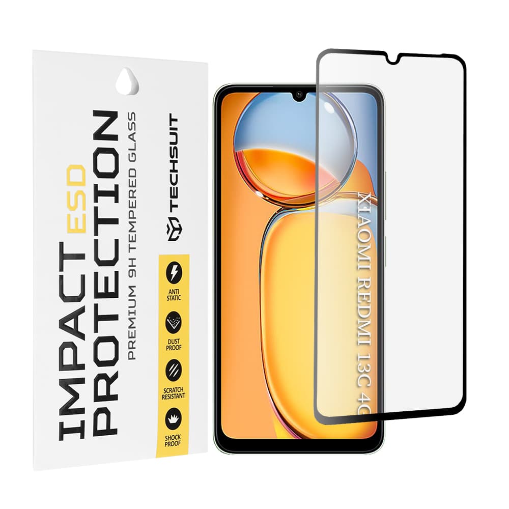Techsuit ESD sklo Xiaomi Redmi 13C 4G Redmi 13C 5G Poco C65 černé - náhled 1