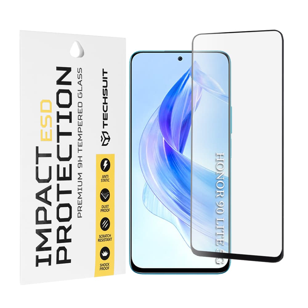 Ochranné sklo Techsuit ESD pro Honor 90 Lite černé - náhled 1
