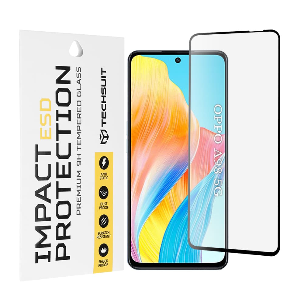 Techsuit ESD sklo pro Oppo A98 5G A79 5G A58 4G OnePlus Nord N30 SE černé - náhled 1