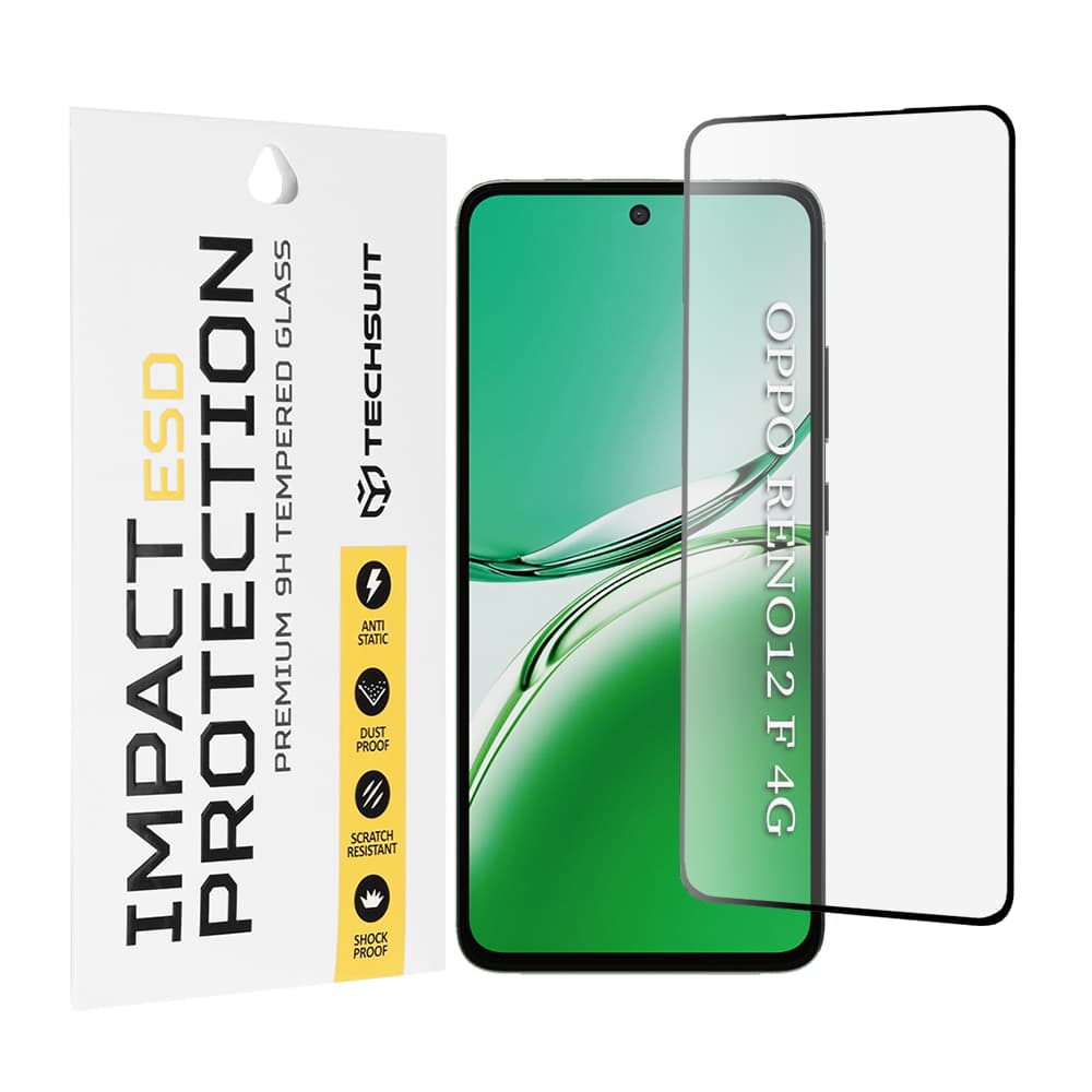 Techsuit ESD sklo pro Oppo Reno12 F Reno12 FS černé - náhled 1
