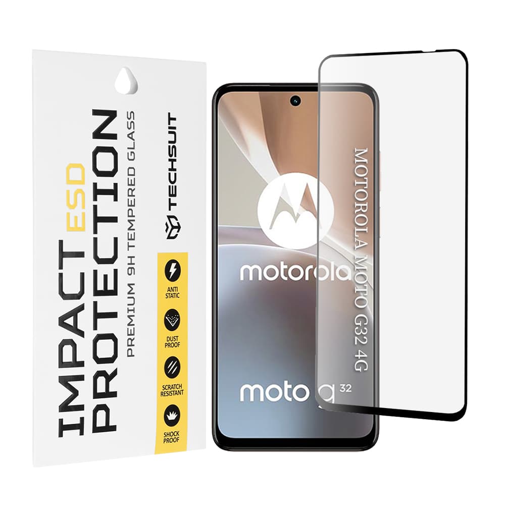 Ochranné sklo Techsuit ESD pro Motorola Moto G32 černé - náhled 1