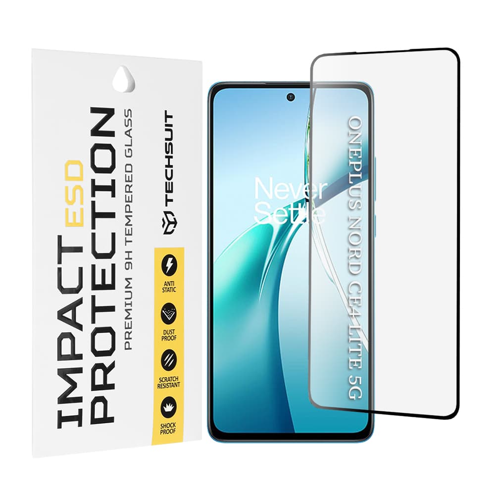 Techsuit ESD sklo pro OnePlus Nord CE4 Lite černé - náhled 1