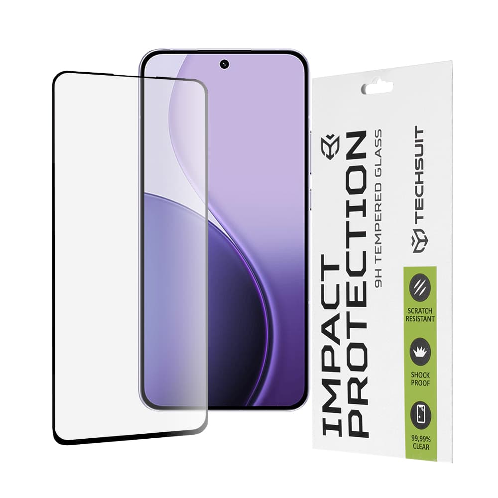Techsuit 111D Ochranné sklo pro Oppo Reno14 F Reno14 FS 5G černé - náhled 1