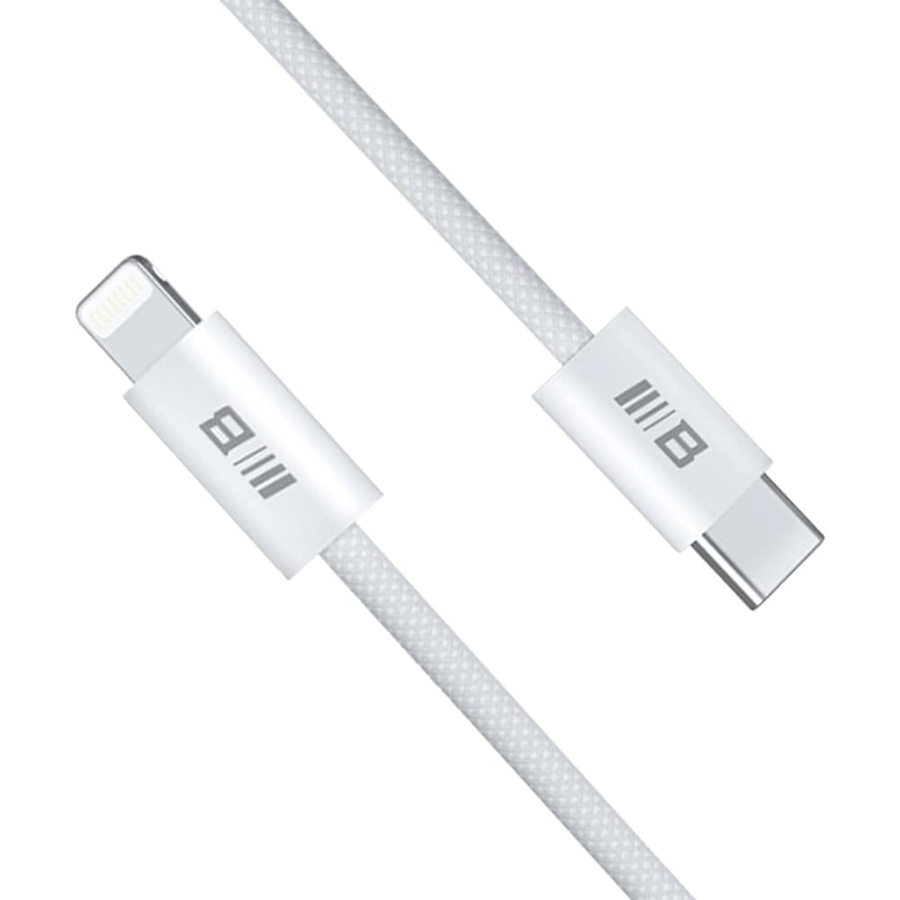 Blueo Datový kabel Type-C na Lightning Rychlé nabíjení Pletený 2m Bílý - náhled 1